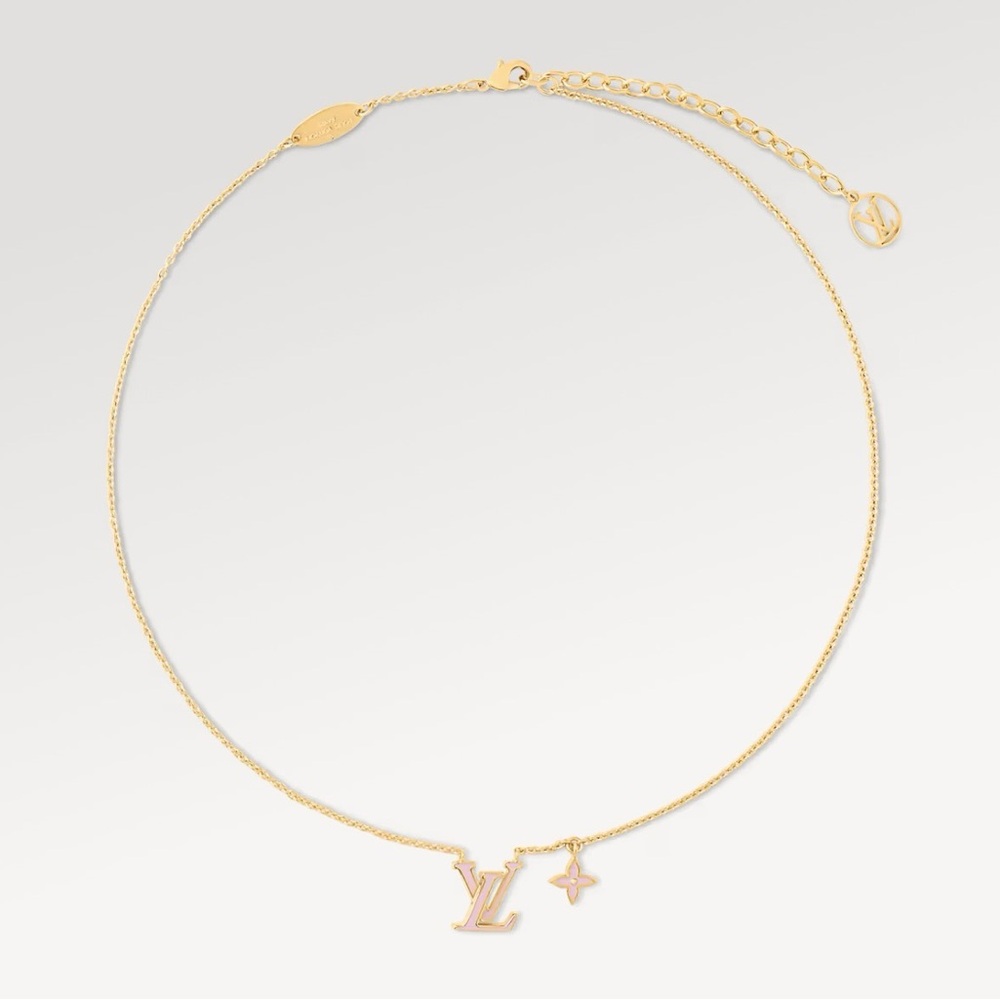 Louis Vuitton Iconic Enamel Rose Gold Necklace (Like-new) - Picture 4 of 11